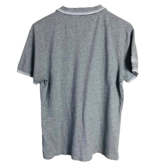 Land ROVER Official Grey White Short Sleeve Polo Golf Shirt size Medium - Picture 2 of 5